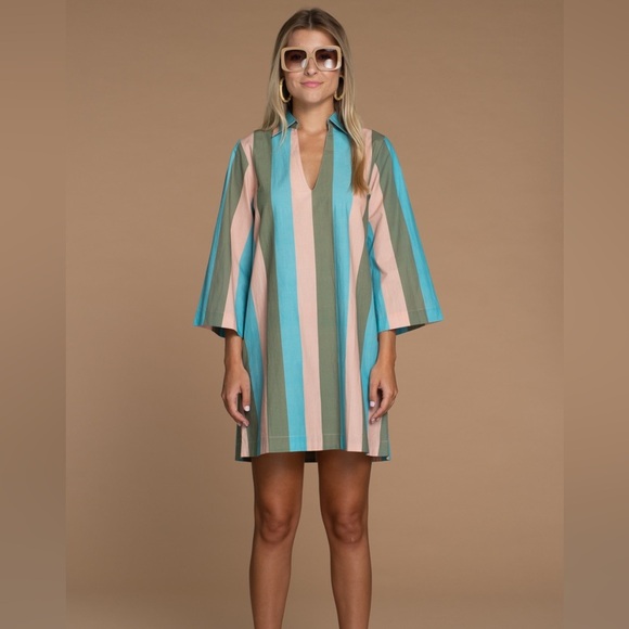 Olivia James the Label Taylor Dress in Julep stripe size small - Picture 1 of 5